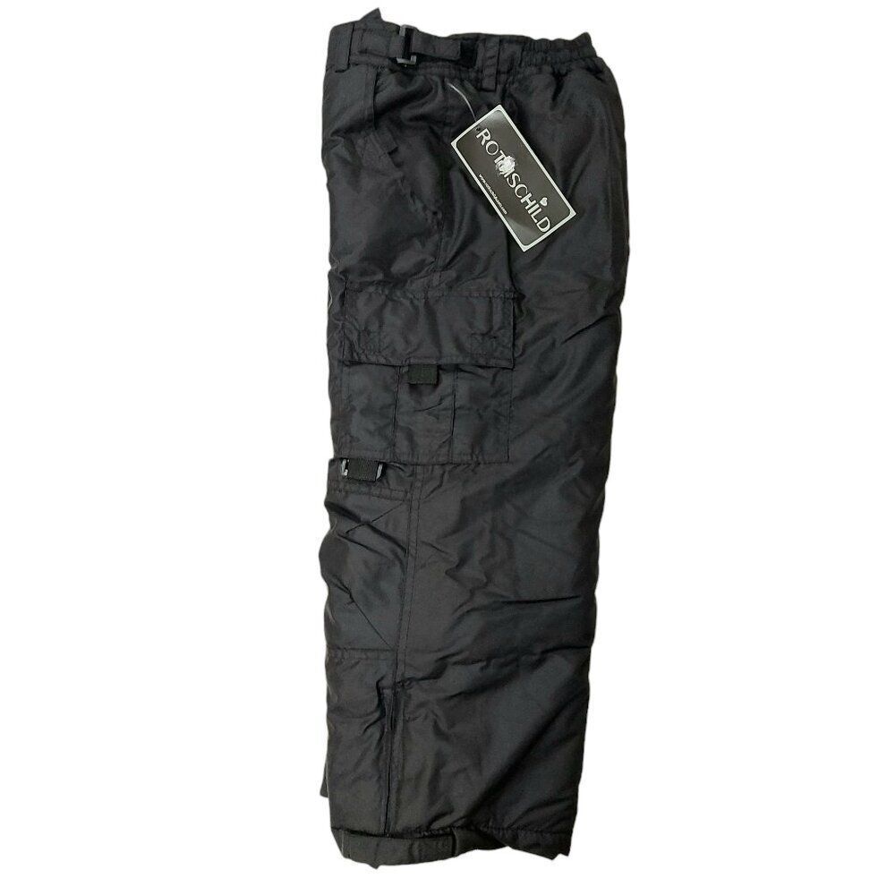 Rothschild Ski Snow Cargo Pants Kids Large Black Insulated Warm Winter Outdoor - Picture 6 of 12